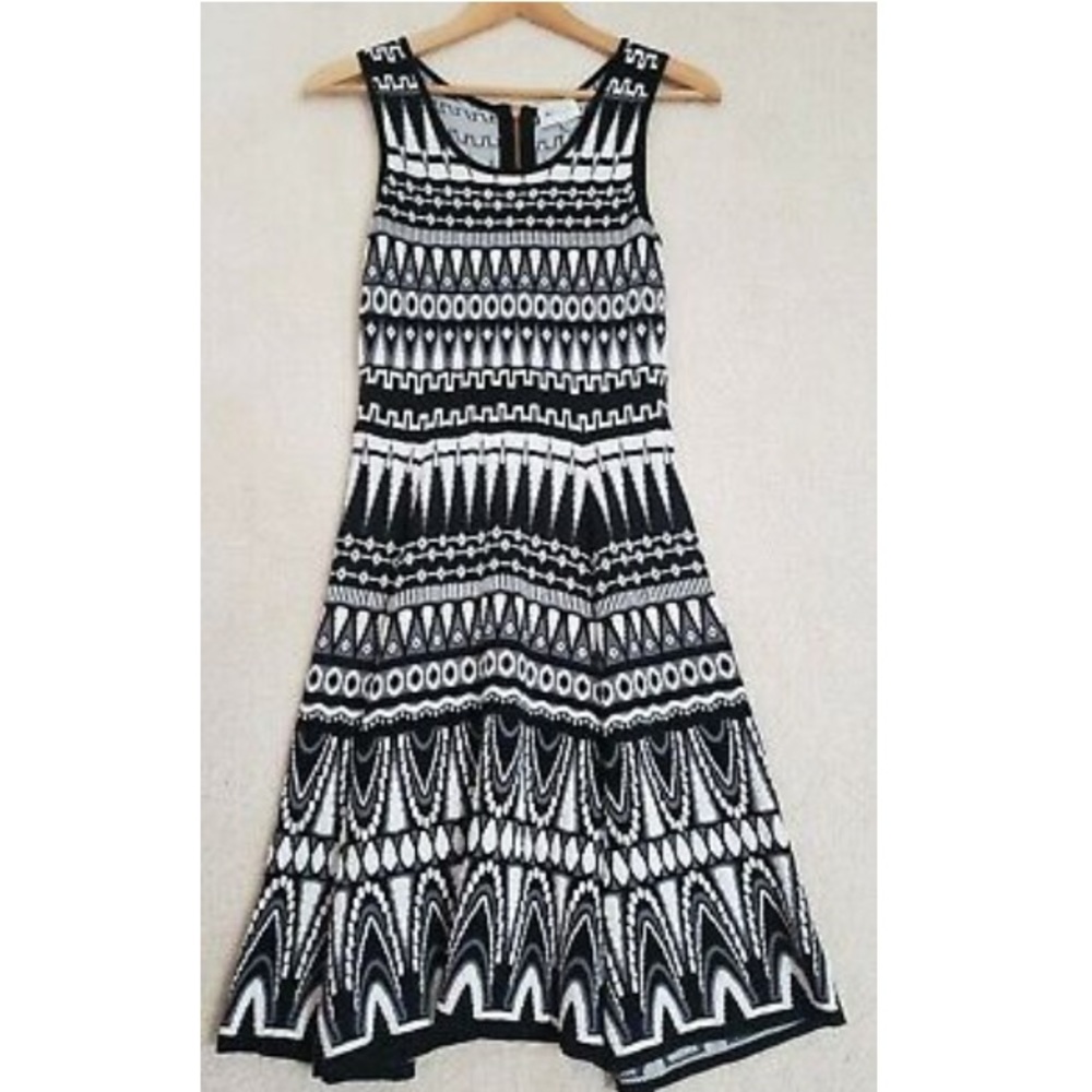 Milly Knit Fit & Flare Dress